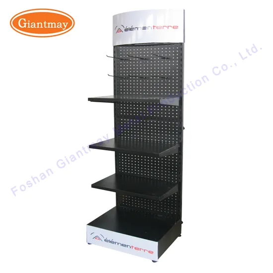 Retail Store Display Rack Stand with Metal Hooks