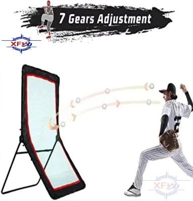 Portable Baseball Softball Training Rebounder Net Adjustable Y Shape Lacrosse Goal