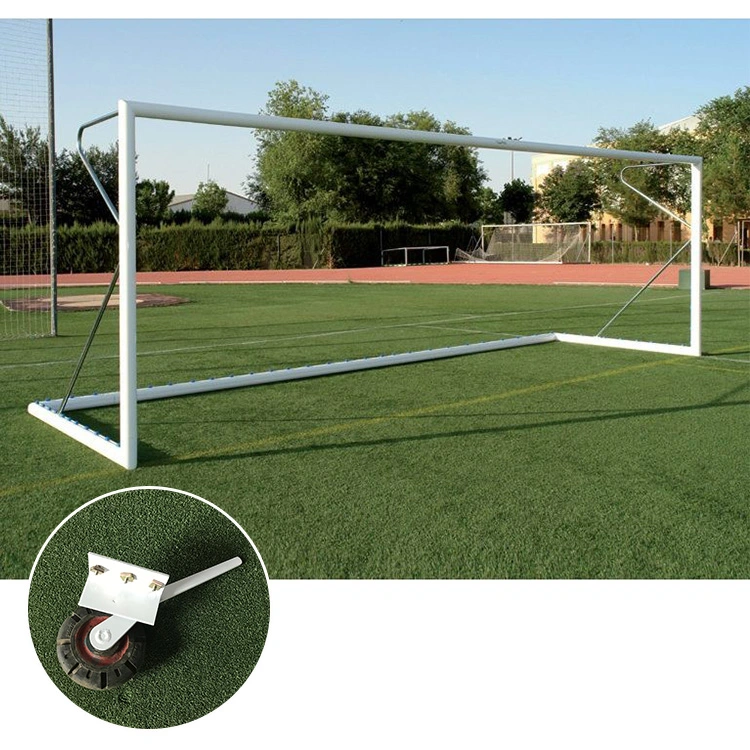 5mx2m Portable Aluminum Soccer Goalpost Football Goal with Wheel for Juniors Lym-500A