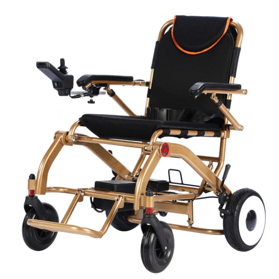 Fauteuil roulant électrique pliable et léger Fauteuil roulant portable Produits de soins aux personnes âgées