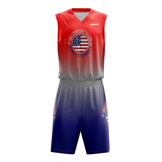 Personnalisez les ensembles d'uniformes d'entraînement d'équipe de basket-ball en maille réversible pour maillot de basket-ball pour jeunes