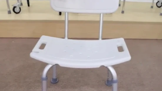 Chaise de douche en aluminium sécurisée pour siège de salle de bain conçue pour les personnes âgées